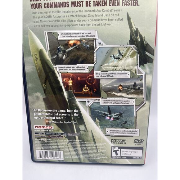 Ace Combat 5 The Unsung War PlayStation 2 PS2 CIB Complete! - Picture 8 of 9